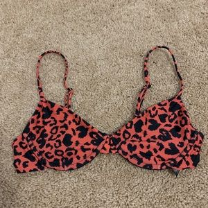 Beach Riot Claire Leopard Swimsuit Top